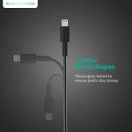 کابل تبدیل USB به لایتنینگ راو پاور