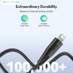 کابل تبدیل USB-C به لایتنینگ راو پاور مدل RP-CB1004