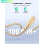 کابل تبدیل USB-C به لایتنینگ راو پاور مدل RP-CB1018 طول 2 متر - Image 4