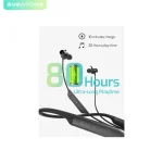 هندزفری بلوتوثی مدل RP-BH1003 راوپاور - Wireless in ear neckband sport earphones with hook - Image 3