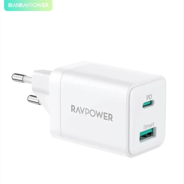 شارژر دیواری 30 وات مدل RP-PC170 راوپاور - WALL CHARGER