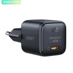 شارژر 30 واتی ولتکس 2 آکی AUKEY PA-B1L VoltApex II Mini 30W USB-C PD Charger with GaN Power Tech